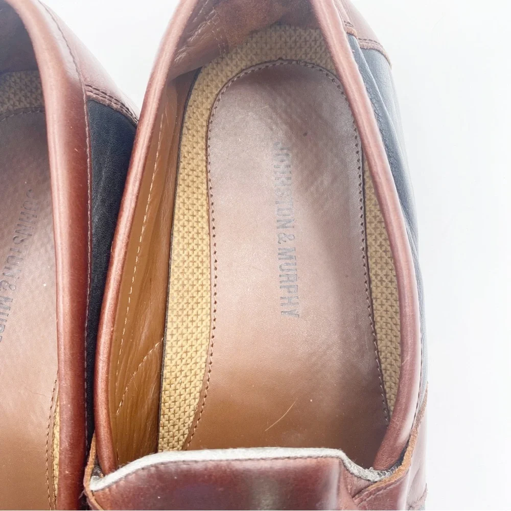 Johnston and Murphy Men’s Brown Leather Loafers with Tassels Casual Size 11.5